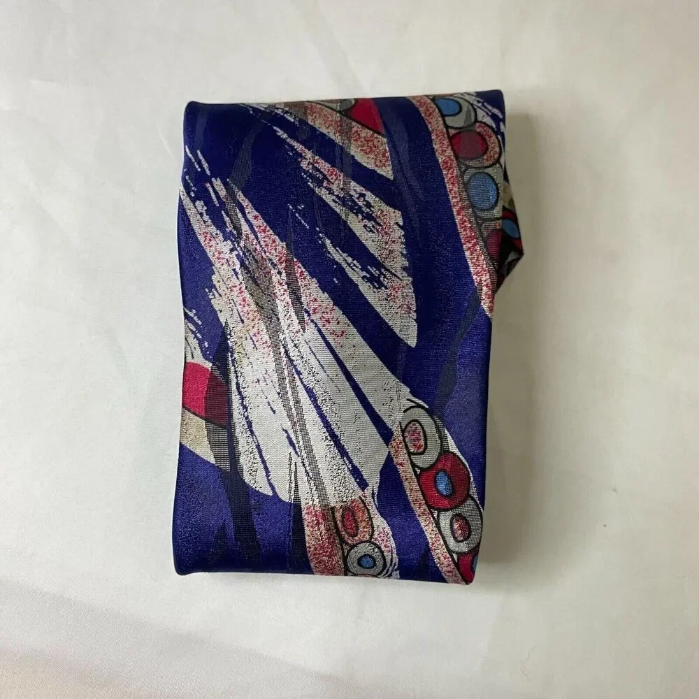 #6604 Halston Original Multicolored Mens Necktie, Tie